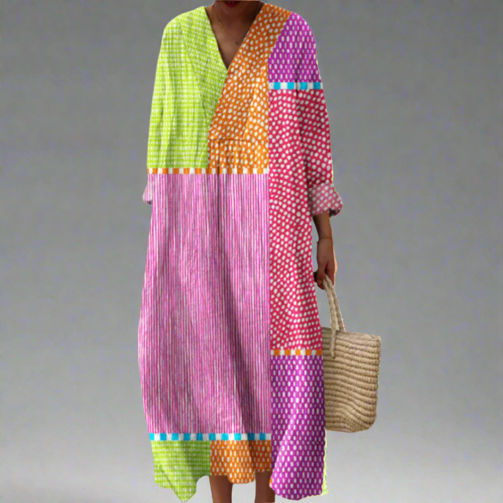 Vestido Mujer Diseño Geométrico Moderno Versátil Oficina Fiesta - Mavetta