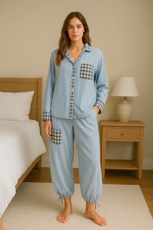 Pijama Mujer de Dos Piezas Suave y Elástico - Mavetta