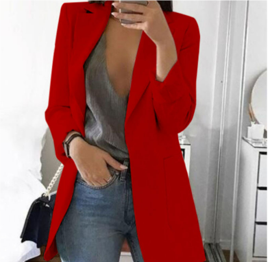 Blazer Mujer Oversize Manga Larga Largo