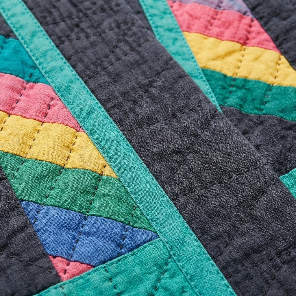 Chaqueta Acolchada Mujer Patchwork Estilo Boho