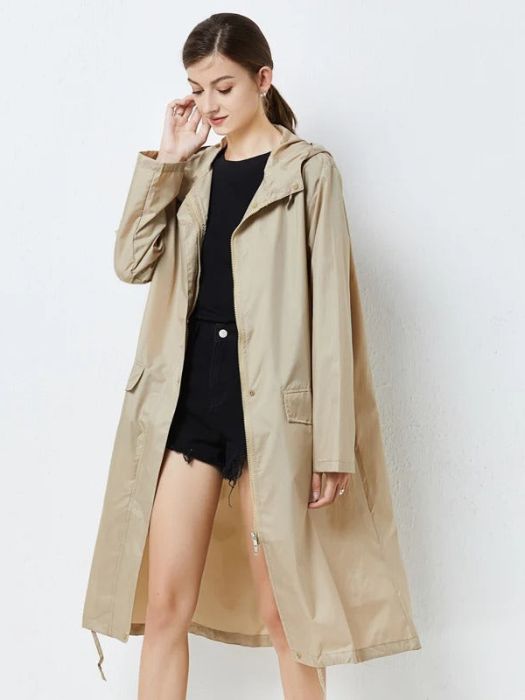 Cortavientos Mujer Impermeable Ligero con Estilo