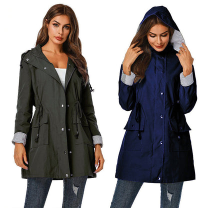 Cazadora Mujer Cortaviento Ajuste Regular