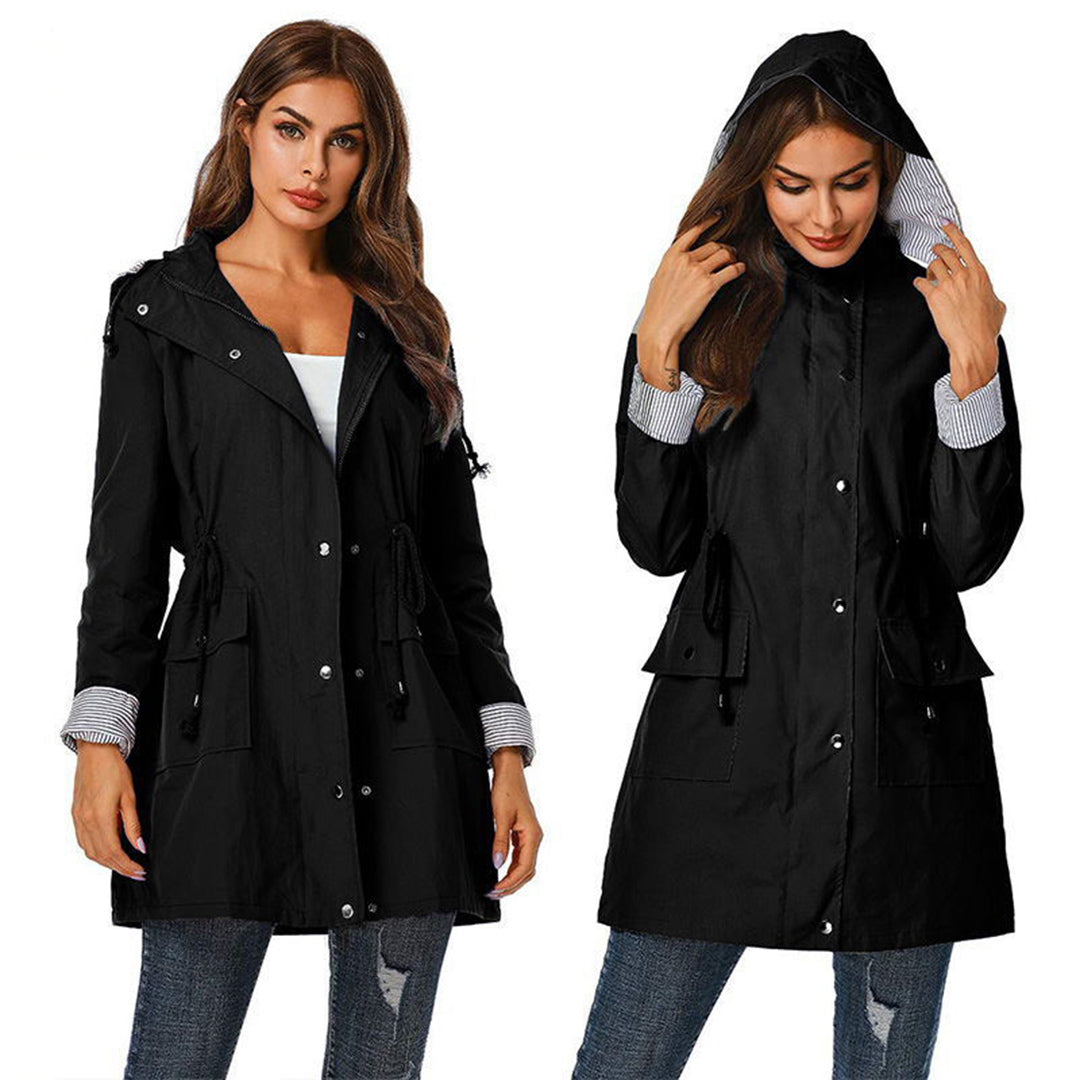 Cazadora Mujer Cortaviento Ajuste Regular