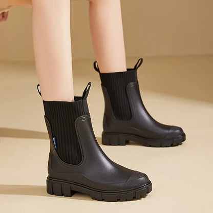 Botines Mujer Impermeables Suela Gruesa Antideslizante
