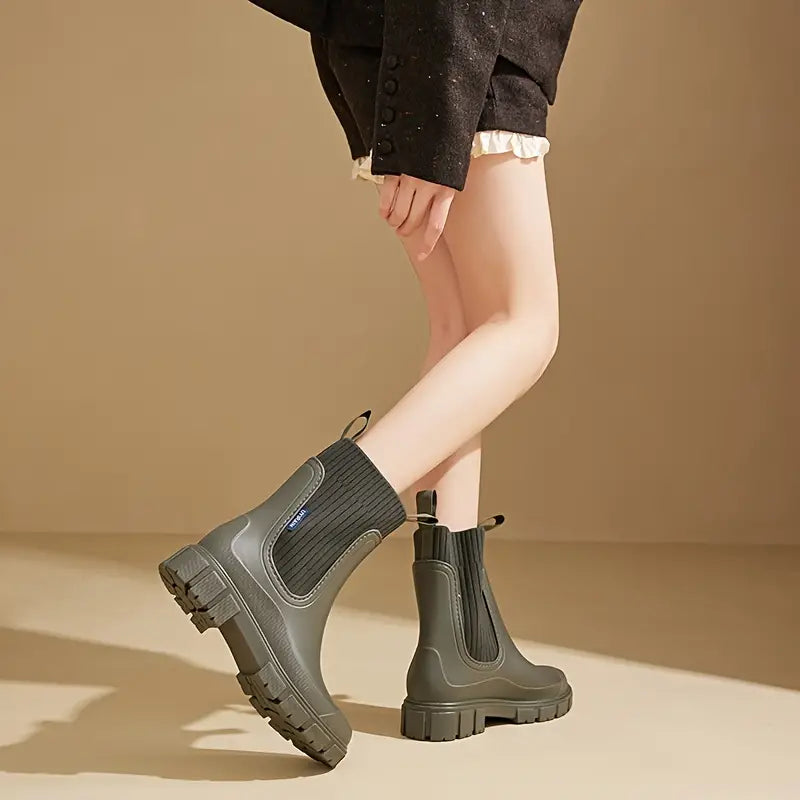 Botines Mujer Impermeables Suela Gruesa Antideslizante