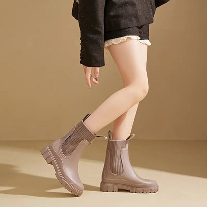 Botines Mujer Impermeables Suela Gruesa Antideslizante