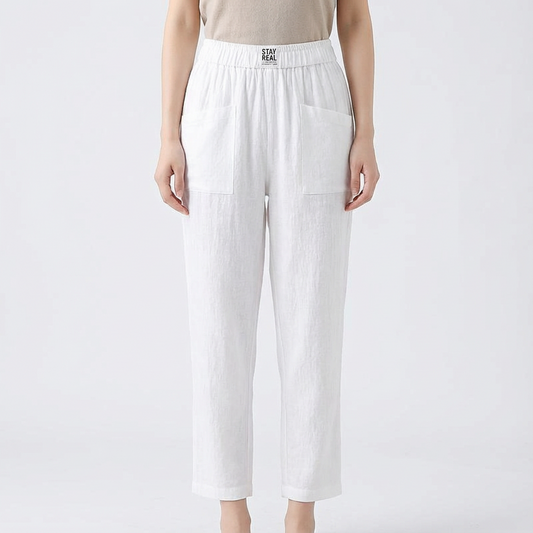 Pantalones Rectos Mujer Cintura Elástica Comodos - Mavetta