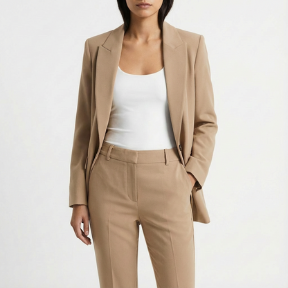 Conjunto Mujer Blazer Manga Larga Ajuste Clásico