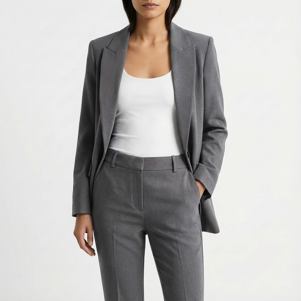 Conjunto Mujer Blazer Manga Larga Ajuste Clásico