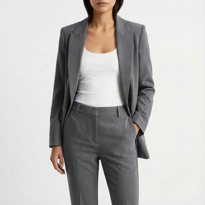 Conjunto Mujer Blazer Manga Larga Ajuste Clásico