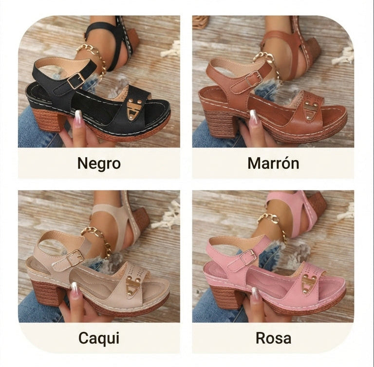 Sandalias Mujer Tacón Alto Elegantes