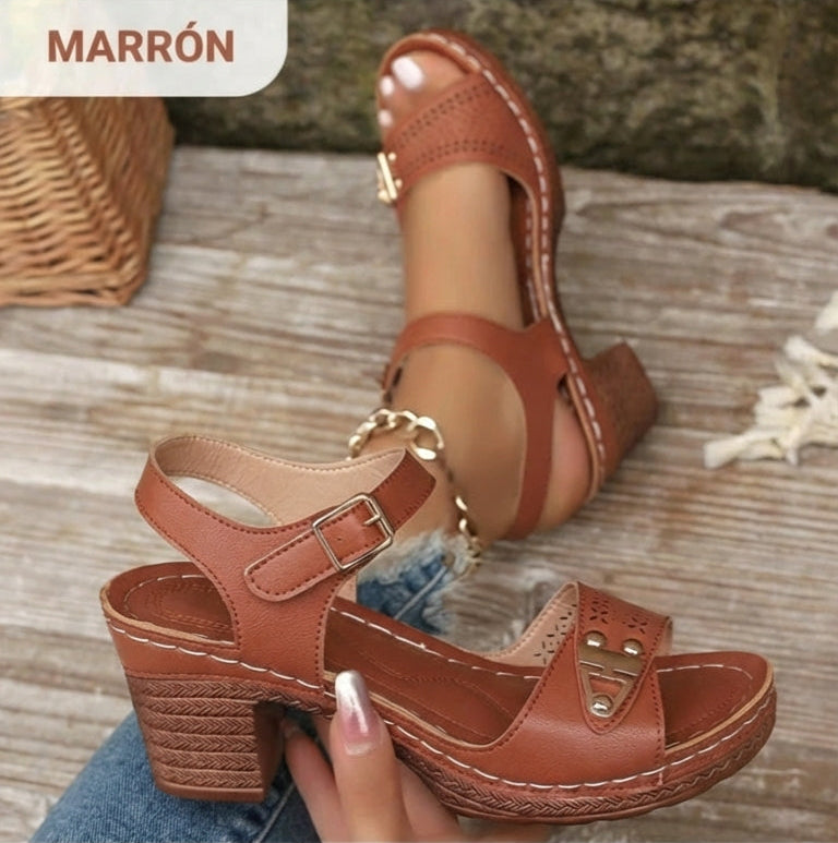 Sandalias Mujer Tacón Alto Elegantes