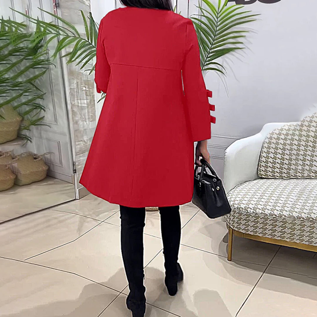 Vestido Casual Mujer Manga Larga Ajuste Regular