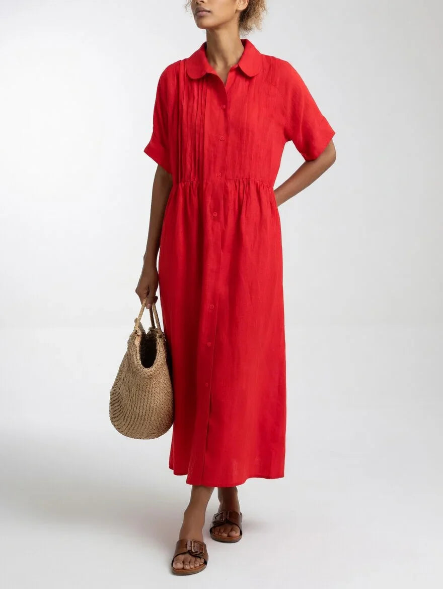 Vestido camisero mujer fluido verano