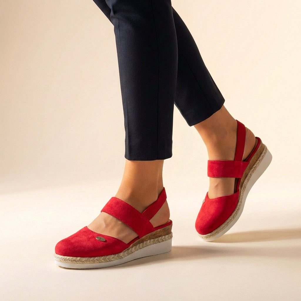 Sandalias Mujer Plataforma Esparto Ortopédicas Confortables