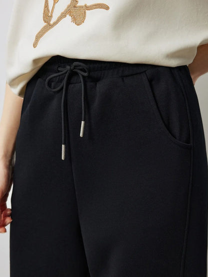 Pantalones Mujer Pernera Recta Algodón Cintura Elástica