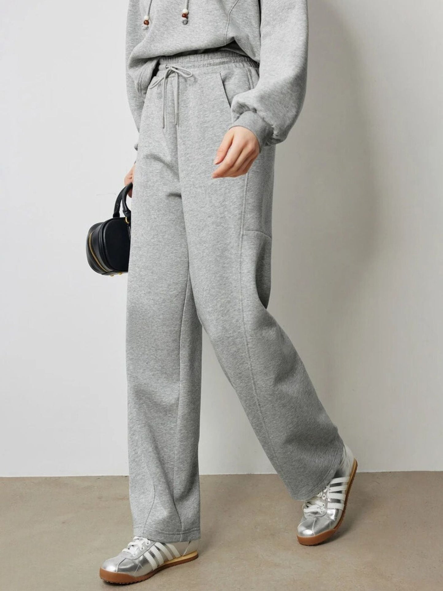 Pantalones Mujer Pernera Recta Algodón Cintura Elástica