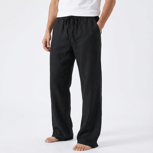 Pantalones Hombre Algodón Cordón Pierna Ancha - Mavetta