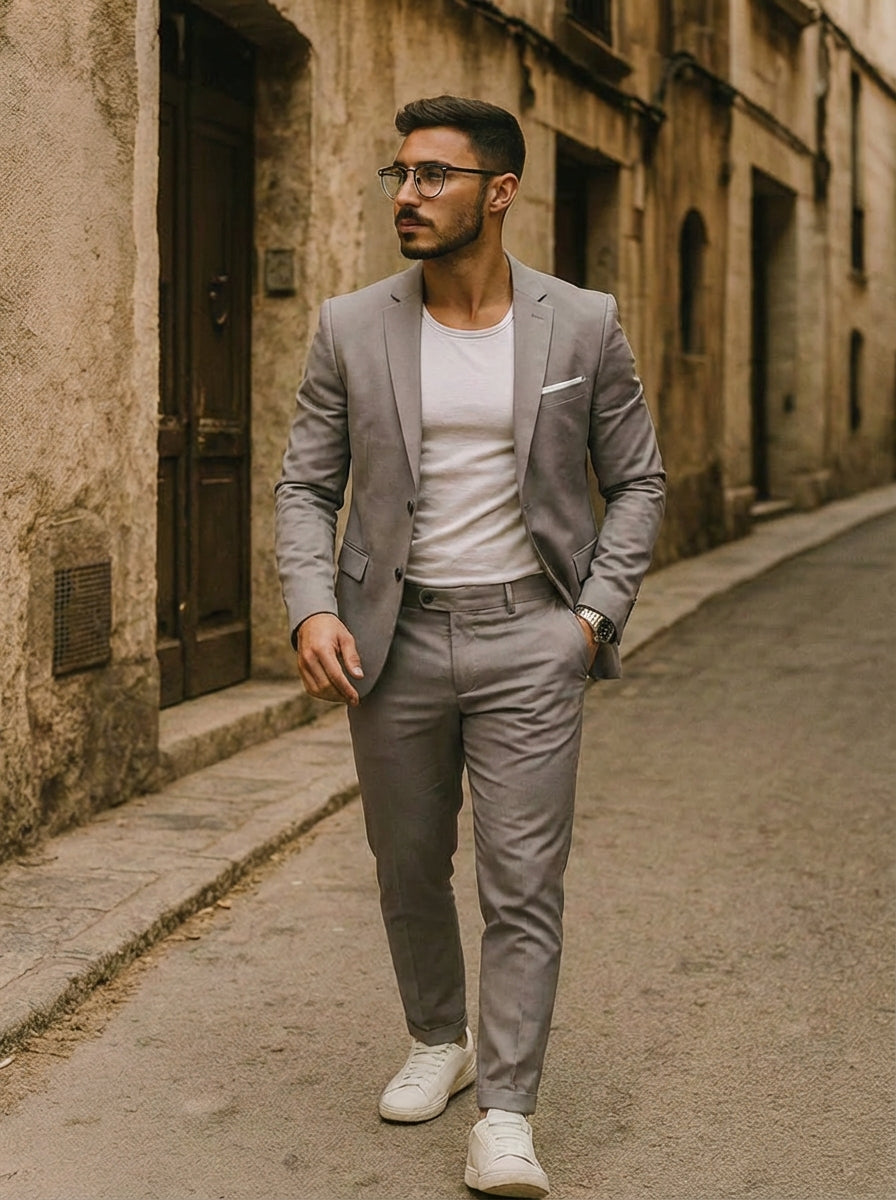 Traje Hombre Formal Corte Clasico Ajustado