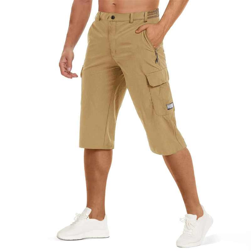 Pantalones Capri Hombre Secado Rápido Bolsillos Cremallera Senderismo - Mavetta