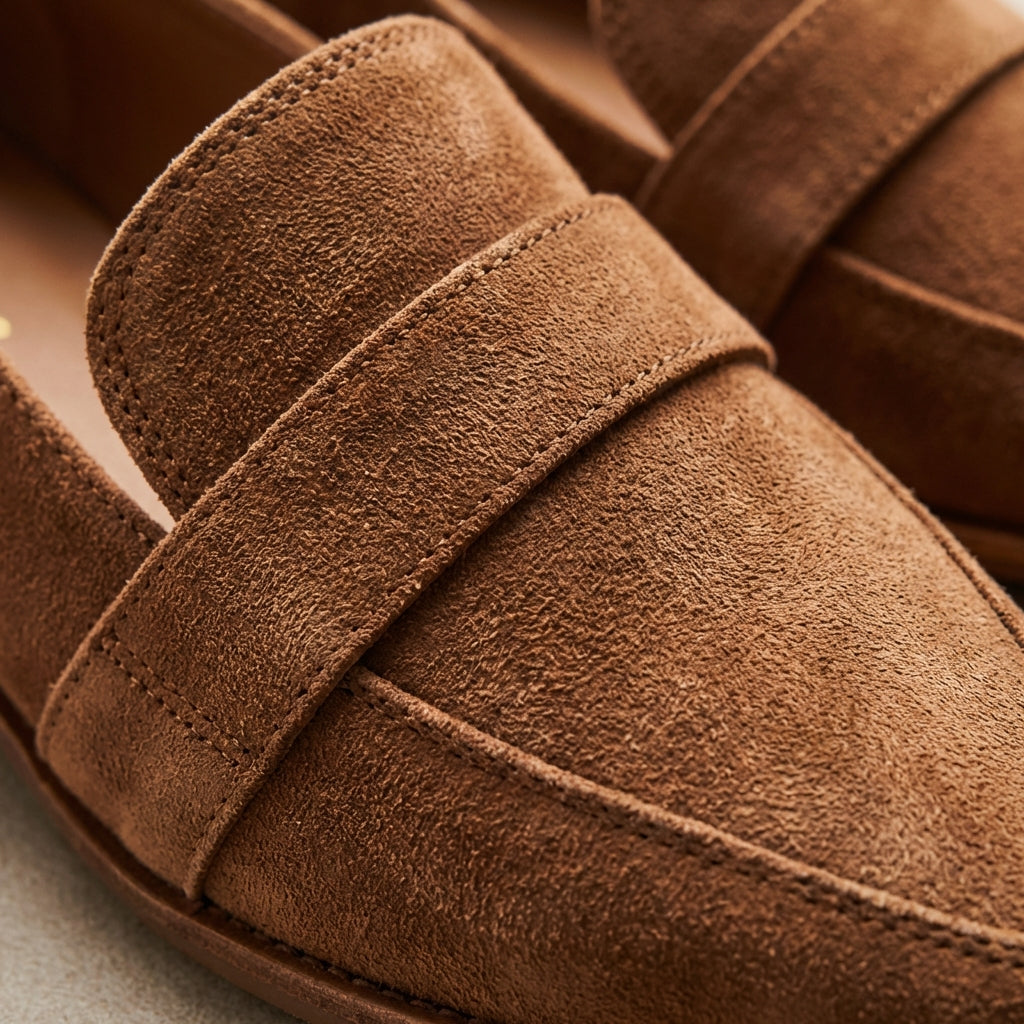 Mocasines Mujer Punta Afilada Clásicos Cuero