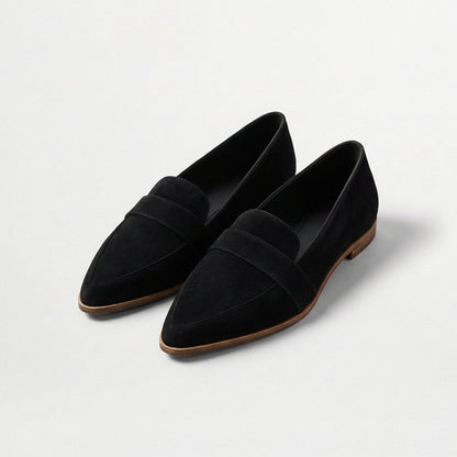 Mocasines Mujer Punta Afilada Clásicos Cuero