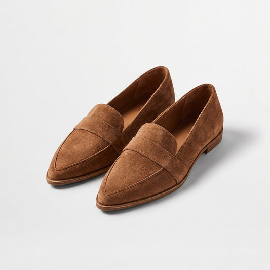 Mocasines Mujer Punta Afilada Clásicos Cuero - Mavetta