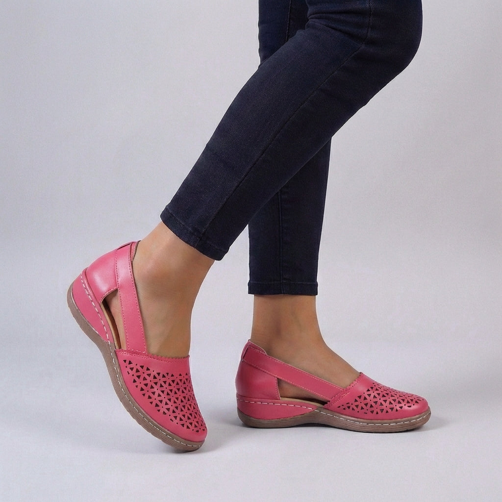 Sandalias Mujer Ortopédicas Confort Diseño Festoneado