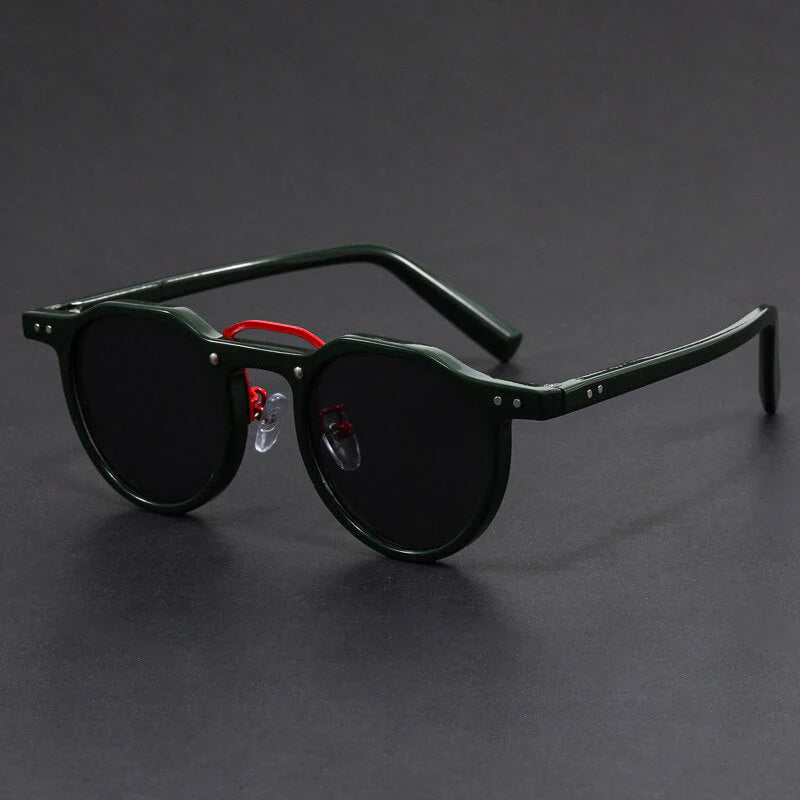 Gafas de Sol Unisex Montura Metal Redondas Protección UV400