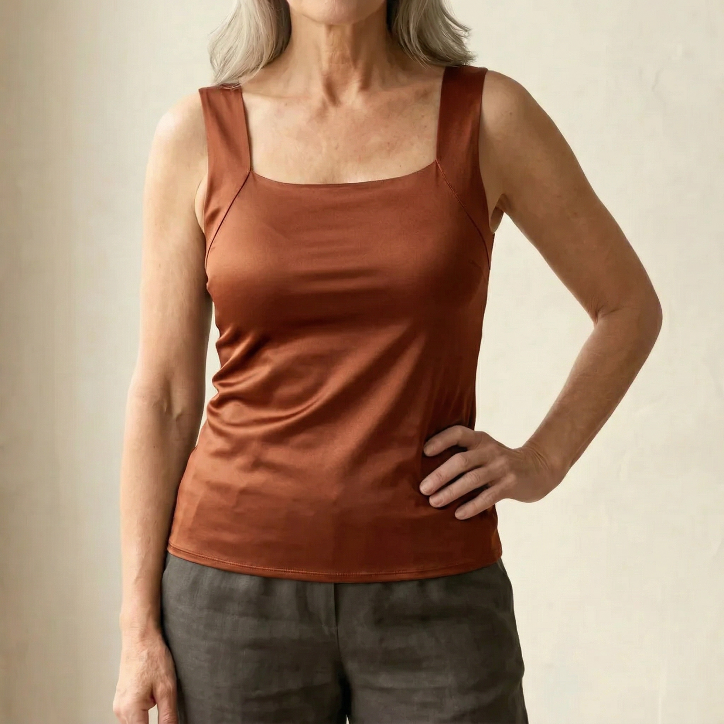 Camiseta Mujer con Sujetador Integrado Ajuste Confortable