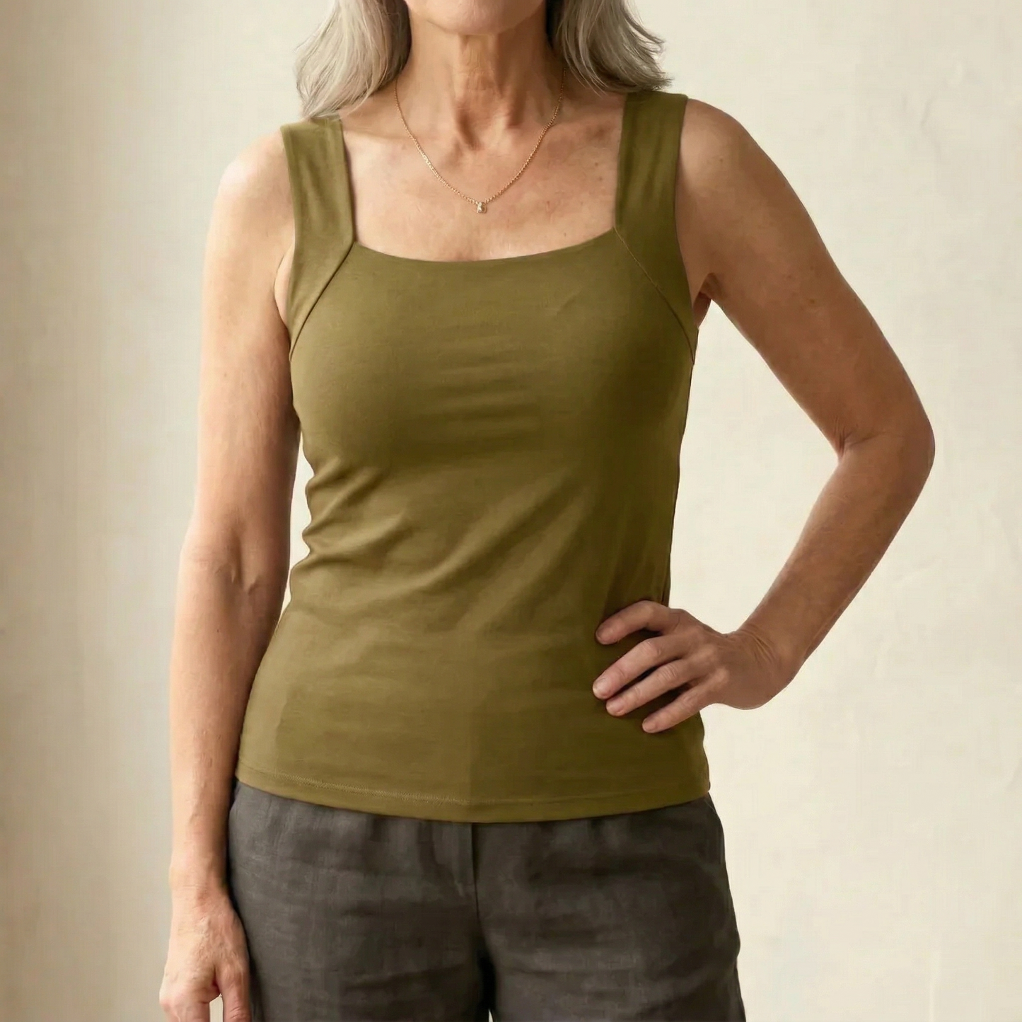Camiseta Mujer con Sujetador Integrado Ajuste Confortable