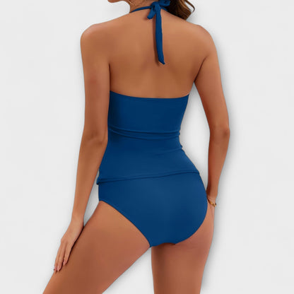 Bañador Mujer de Una Pieza Diseño Sólido Ajuste Clásico