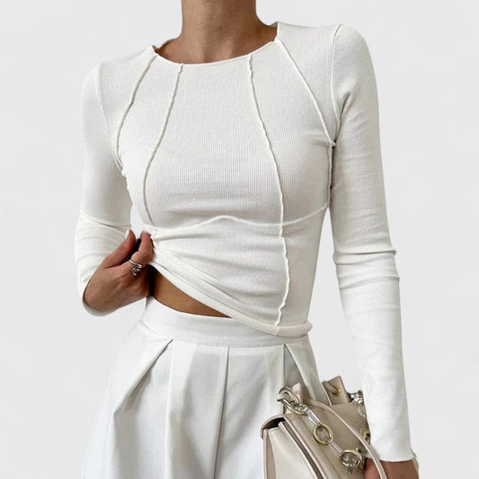 mujer elegante manga larga ajustado - Mavetta