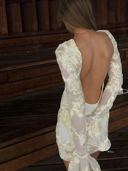 Vestido mini mujer Manga Larga Ajustado