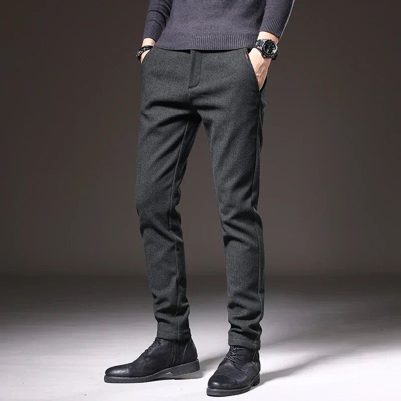 Pantalón vestir hombre elástico slim fit estilo elegante - Mavetta