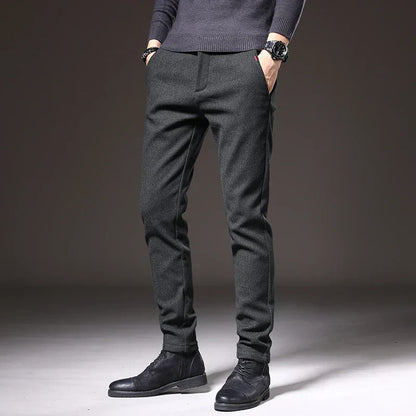 Pantalón vestir hombre elástico slim fit estilo elegante - Mavetta