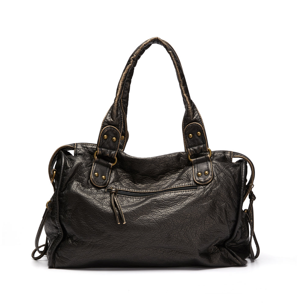 Bolso Grande Mujer de Hombro con Cremallera y Bolsillos