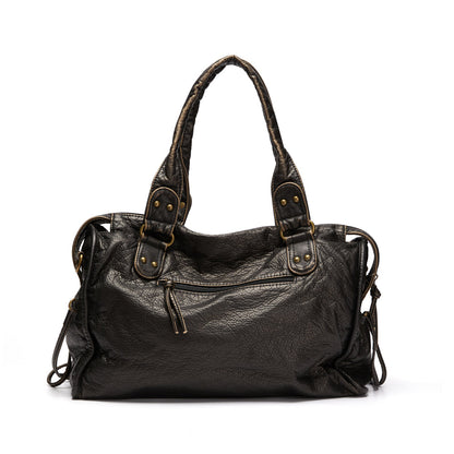 Bolso Grande Mujer de Hombro con Cremallera y Bolsillos