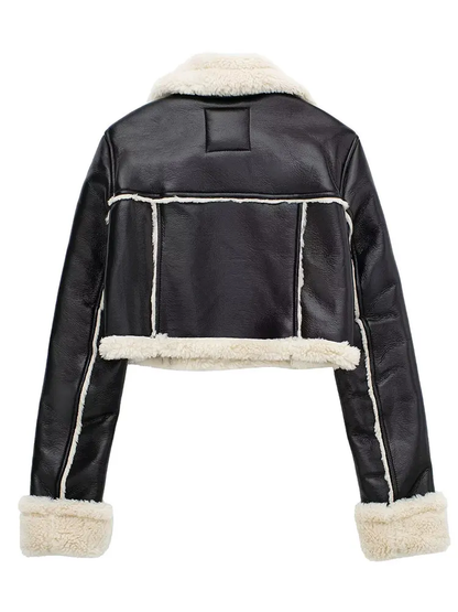 Chaqueta Mujer con Cierre Cremallera Diseño Liso