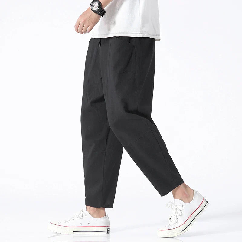 Pantalón Hombre de Lino Ligero y Transpirable