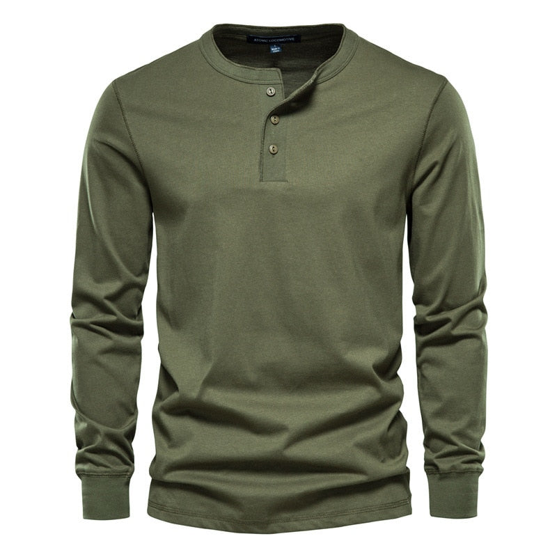 Camisa casual hombre manga larga algodón - Mavetta
