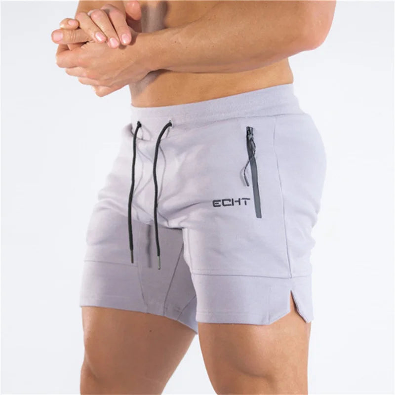 Pantalones cortos hombre deportivos con bolsillos y cordón ajustable