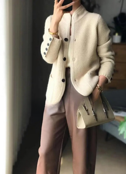 Chaqueta Mujer Elegante Ajuste Clásico
