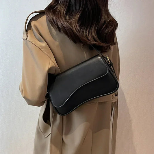 Bolso mujer de piel elegante y versátil con asa corta - Mavetta