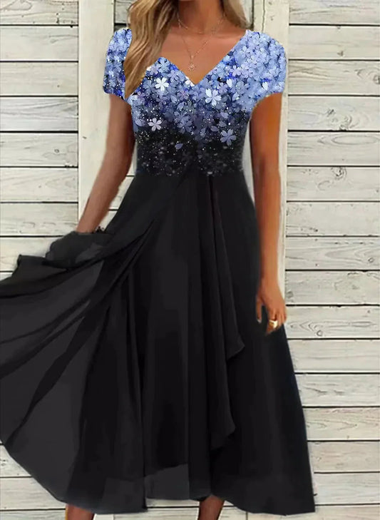 Vestido largo mujer con estampado floral estilo maxi - Mavetta