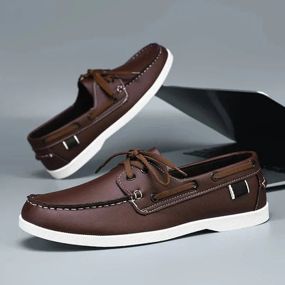 Mocasines Hombre de Lona Suela de Goma Estilo Slip-On