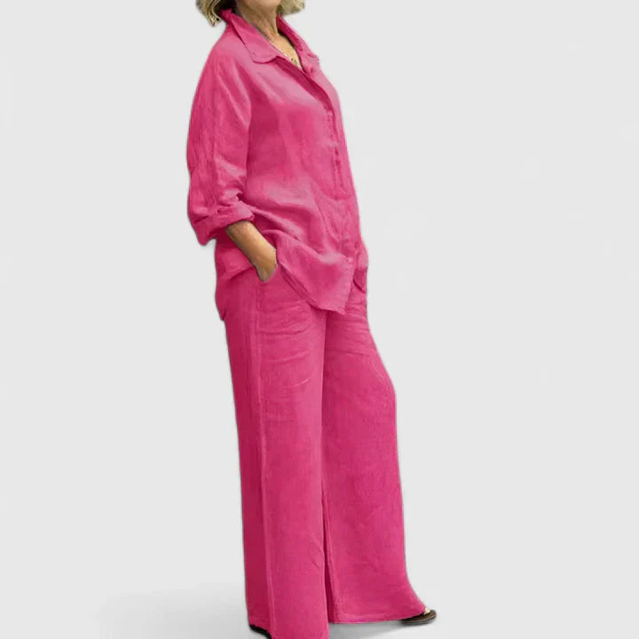 Conjunto Mujer Elegante Comodo Ajuste Regular