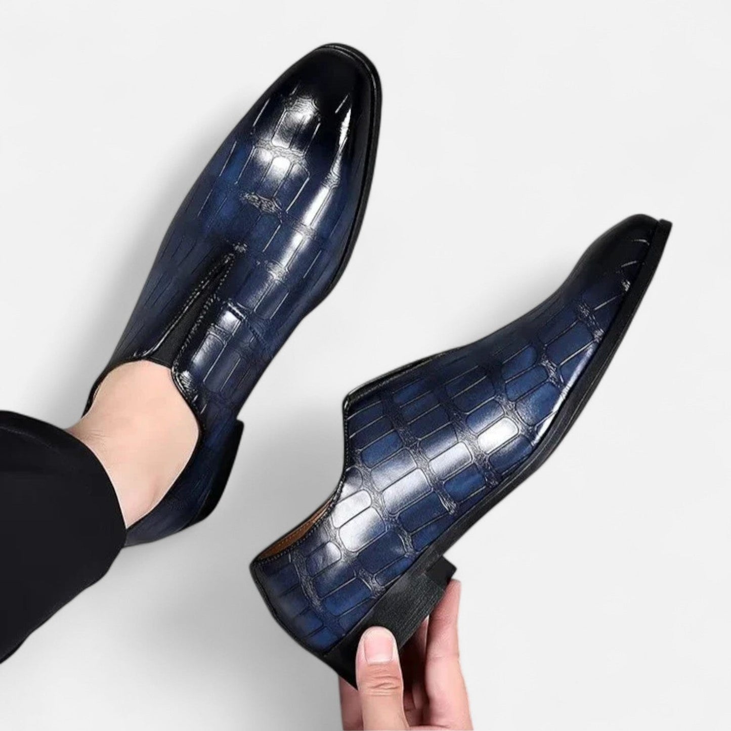 Mocasines Hombre de Cuero Genuino Ajuste Clásico