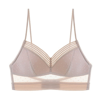 Sujetador Mujer de Encaje Push Up Espalda Descubierta Invisible