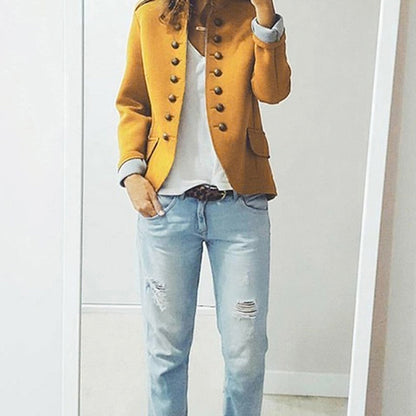 Blazer Mujer Manga Larga Corte Elegante